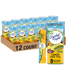 Crystal Light Sugar-Free Decaffeinated Lemon Iced Tea Naturally Flavored Powdere - £54.87 GBP