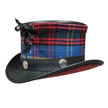 Voodoo Hatter Vested Leather Top Hat - £235.26 GBP