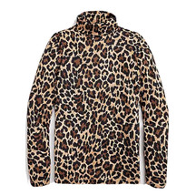 NEW J.Crew Women’s Tissue Turtleneck Leopard Print Size Extra Small NWT - $29.21