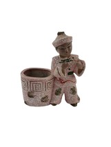 1940’s Asian Boy PLANTER Mottled Figurine Hand Painted Made in Japan - $371.47 MXN