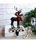 Checked Mantle Decor Reindeer Figurine Courtly Christmas Checked Ornament - $1,064.42 MXN