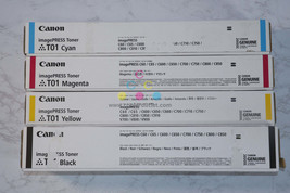 4 Cosmetic OEM Canon C60,C65,C600,C650,C660,C700,C710 T01 CMYK Toner Cartridges - $391.05