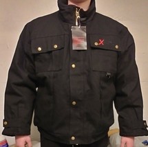 Classic Men&#39;s Black Duck Bomber Jacket in Sizes Medium Thru 2XL Retail 150 - $49.88