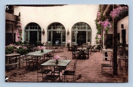 Paseo Tea Garden Santa Barbara CA UNP Hand Colored Albertype Postcard F18 - $6.20