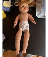 Vintage Soft Rubber Body Doll 19” Open/Close Eyes - £35.71 GBP