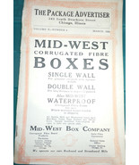 Vintage The Package Advertisers Mid West Boxes Booklet March 1922 - £7.81 GBP