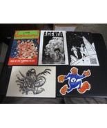 Lot of 4 Francisco Flores / Metal Hand Postcards &amp; Thing 4 Sticker - £14.85 GBP