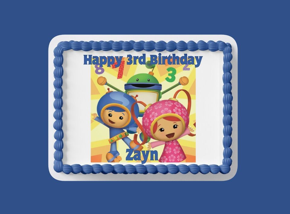 Custom Edible Birthday Cake Topper/ Peel like a sticker - $9.89