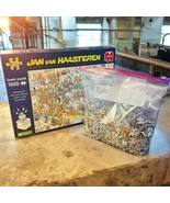 Futureproof Fair Jan Van Haasteren 1000 pc 26.8&quot; X 19.3&quot; Comic Jigsaw Pu... - $27.11 CAD