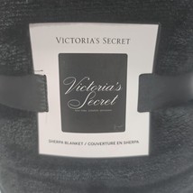 Victoria's Secret Logo Sherpa Blanket Soft Script 50 x 60 inch New NWT - £38.88 GBP