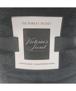 Victoria&#39;s Secret Logo Sherpa Blanket Soft Script 50 x 60 inch New NWT - £38.91 GBP