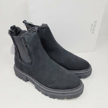 Steven New York Ankle Boots Sz 7.5 M Arina Womens Black Suede Zipper - $52.87