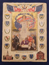 1939 Masonic Tribute book George Washington and Constitution Antique Soft Cover - £63.80 GBP