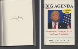 Big Agenda SIGNED David Horowitz Hardcover Donald Trump Plan to Save America - £45.65 GBP