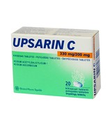 Upsarin C 330/220 mg x20 effervescent tablets UPSA - pain and fever  - $20.85 CAD