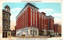 Pantlind Hotel Grand Rapids MI at Campau Square Postcard PC135 - £3.94 GBP