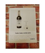 1963 Corby&#39;s Whiskey - Terrible Martini - PRINT AD Original Vtg Ephemera - £8.00 GBP