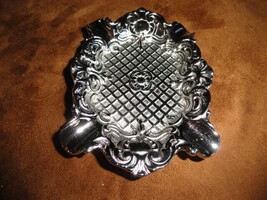 Fancy Nickel Chrome Brass Ashtray image 7
