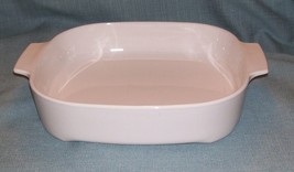 Corning Ware White MW-A-10 Microwaveable Browning Casserole Dish USA NO LID - £6.23 GBP