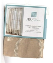 1 Count Peri Home Ogee Hourglass 50" X 84" Beige Polyester Rod Pocket Panel