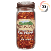 3x Jars Spice Islands Crushed Red Pepper Seasoning Mix | 1.4oz | Fast Shipping - £22.03 GBP