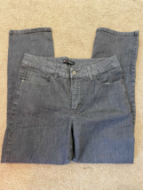 Lee Relaxed Fit  Straight Leg Denim Jeans Women&#39;s Size 14 Short Stretch - $11.30