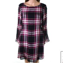 LOFT Plaid Long Sleeve Sheath Midi Dress Size 16 New With Tags - $44.65