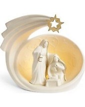 Lenox Simply Divine Holy Family Lighted Nativity Figurine Mary Joseph Jesus NEW - £157.45 GBP