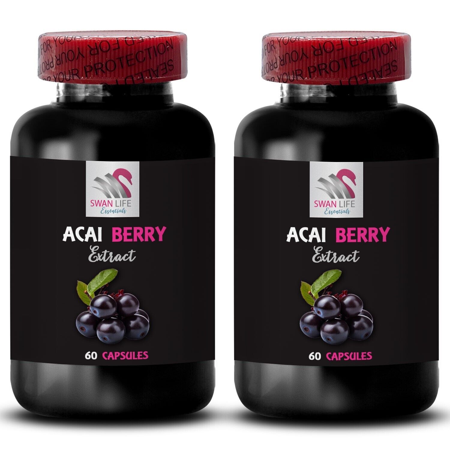 Natural source - ACAI BERRY EXTRACT - Lifestyle boost 2 Bottles 120 Caps - $30.77