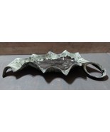 Ceramic Leaf Console Bowl Vintage Art Pottery Hand Painted Glazed 15&#39;&#39; 2... - £34.92 GBP