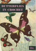 Butterflies In Crochet Pattern Book 272 J.&amp; P. Coats Vintage 1951 - £5.57 GBP