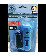 GKC Dog Waste Bags Dispenser W/ Flashlight. 12 In. 10 PC. - £12.40 GBP