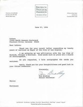 Tom Bradley Mayor of Los Angeles Signed 1994 Typed Letter - £63.30 GBP