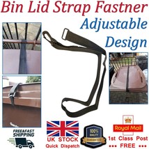 Wheelie Bin Lid Adjustable Securing Strap 120/240 Ltr Bin Wind Storm Pro... - $5.25