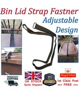Wheelie Bin Lid Adjustable Securing Strap 120/240 Ltr Bin Wind Storm Pro... - €4,62 EUR
