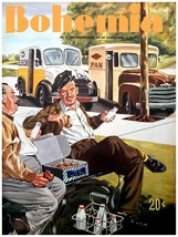 5020.Retro Bread man and milk man conversing.POSTER.decor Home Office art - $17.10+