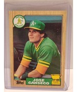 Jose Canseco Topps 1987  #620   - Great Condition Baseball Cards  - $4.00