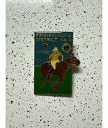 Lions Club International Pin Pennsylvania District 14-D Gold Tone - $24.34 CAD