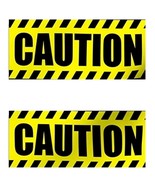 Zombie Prop Building-CAUTION-Barricade Fright Tape-Costume Party Decorat... - €2,54 EUR