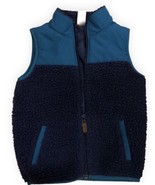 Carter&#39;s Boys Fleece Vest Size 4T Blue Sleeveless Full Zip - $13.95