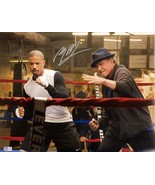 Michael B Jordan Signé 16x20 Creed Film Entraînement Photo W/Stallone Ba... - £230.94 GBP