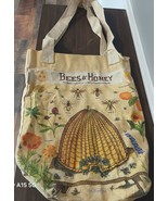 Barnes And Noble Vintage Bees And Honey Tote Bag! Large! - $127.70 MXN