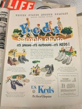 Vintage Life Magazine 1947 Print Ad Keds The Shoe Of Champions 10 3/5&quot; x 14&quot; - £7.78 GBP