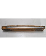 Vintage Sparton 72” Folding Wood Rule With 6”Aluminum Extension Tan USA - $10.07 CAD