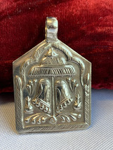 Goddess of Wealth Lakshmi Foot Print Amulet Pendant 90% Silver 5.53g Jewelry - £23.70 GBP
