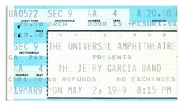 Jerry Garcia Band Concert Ticket Stub May 22 1989 Universal City California - £27.45 GBP