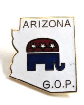 VTG Arizona Republican Elephant GOP Grand Old Party AZ State Map Lapel Pin - $8.99