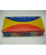 Vintage Van Dyke 100 Embossed Noiseless Unbreakable Poker Chips - $9.99