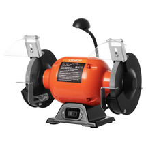 VEVOR Bench Grinder, 6-inch Single, 3450RPM with 250W 2.1A Induction Motor - $55.99