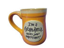 I&#39;m A Grandma Whats Your Superpower 18 Oz Ceramic Coffee Cup Mug Burton ... - £9.27 GBP